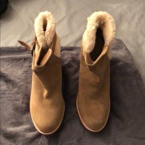Ugg Booties wedge heel NEVER WORN